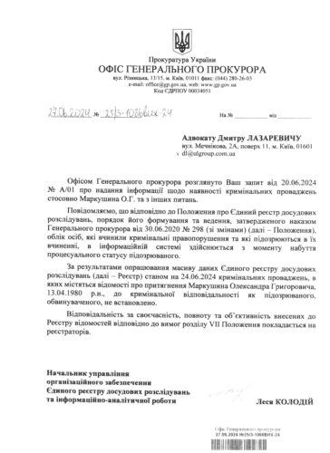 Відповідь прокуратури: звинувачення мера Ірпеня Маркушина в тортурах – фейк